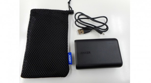 DSCN0467-615x338 Ankerの小型軽量モバイルバッテリー「PowerCore 10000」を買ってみた